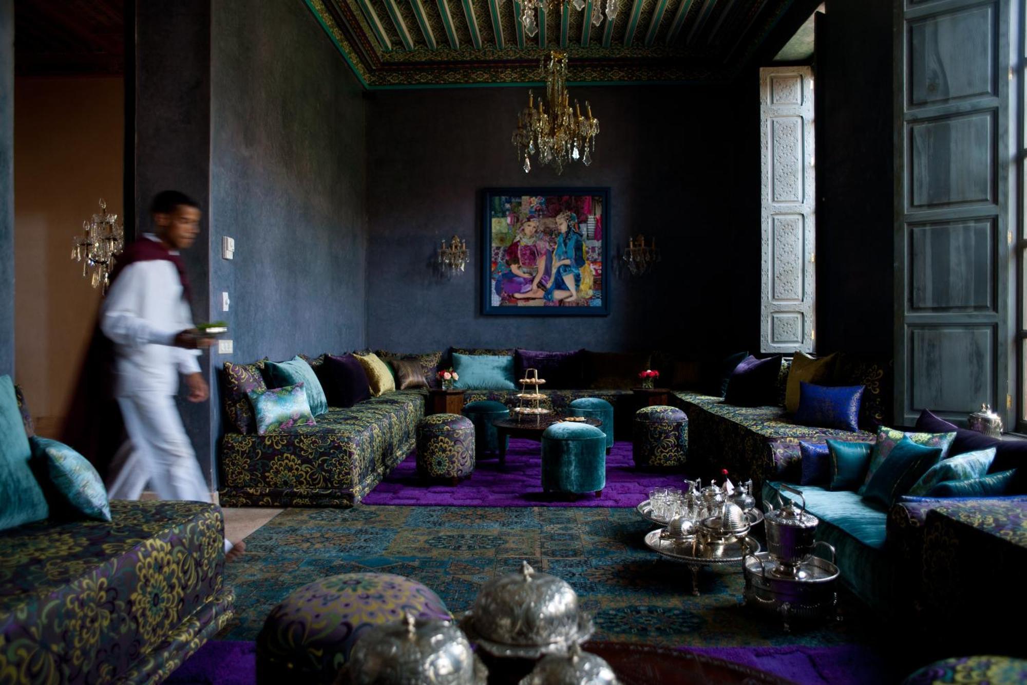 ホテル チグミザ スイーツ&パビリオンズ Ouled Jelal エクステリア 写真 The living room at the Hotel Majorelle